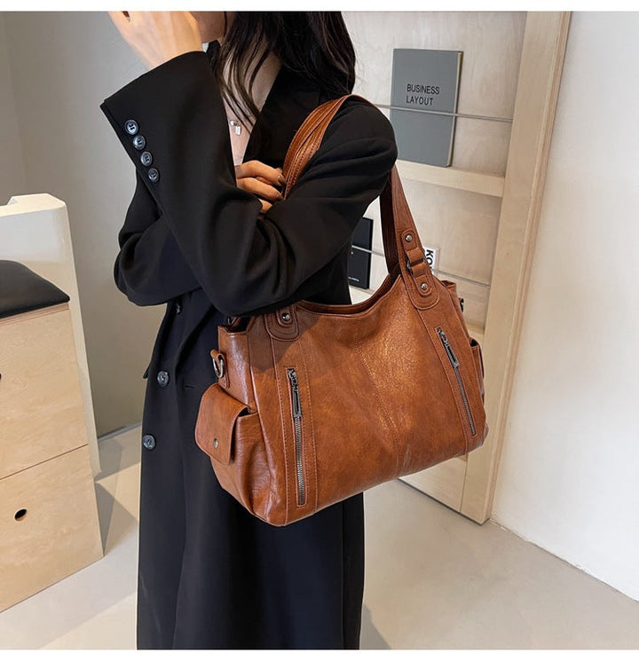 UrbanTote™ -  Leather Tote Bag