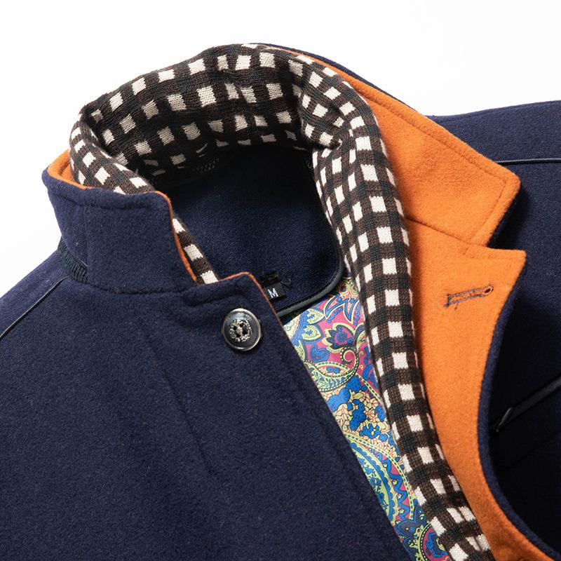 Claridge - premium wool coat with stand collar