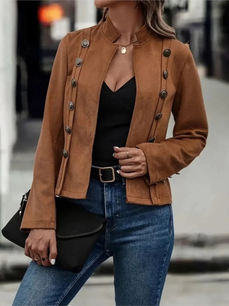 Variant image for Noir - Elegant Deerskin Jacket-4