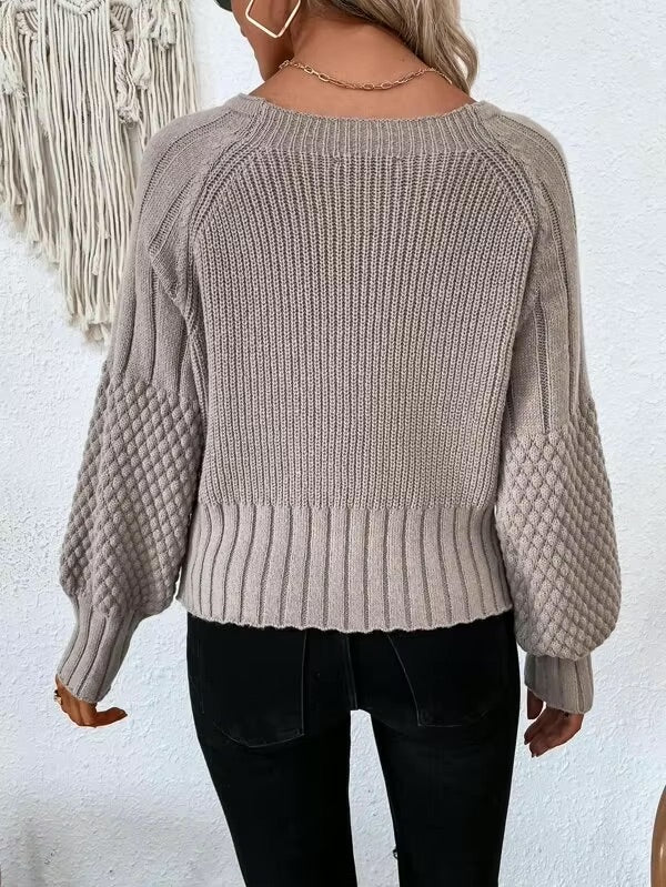 Jolie Maille - Classy Knitted Cardigan V-neck