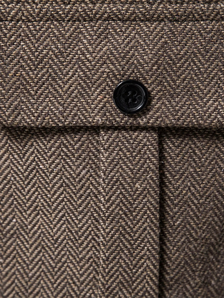 Armin™ - Elegant Men's Herringbone Waistcoat
